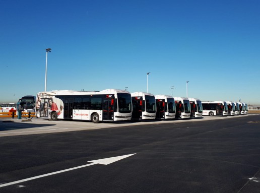 Elektrische Bussen ©Brussels Airport Company